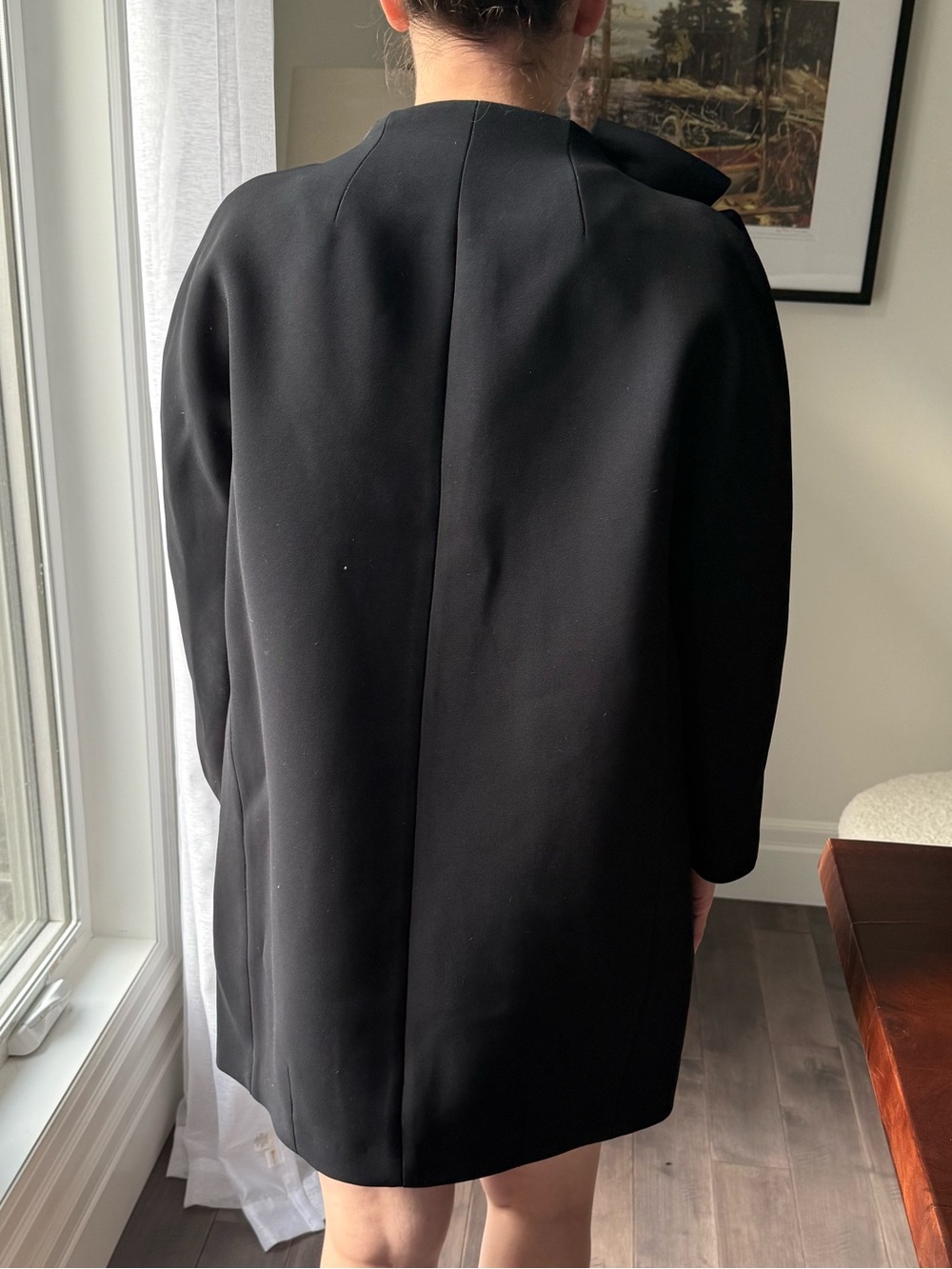 Kate Spade Black Bow “Dorothy” Dress Coat - Picture 6 of 15